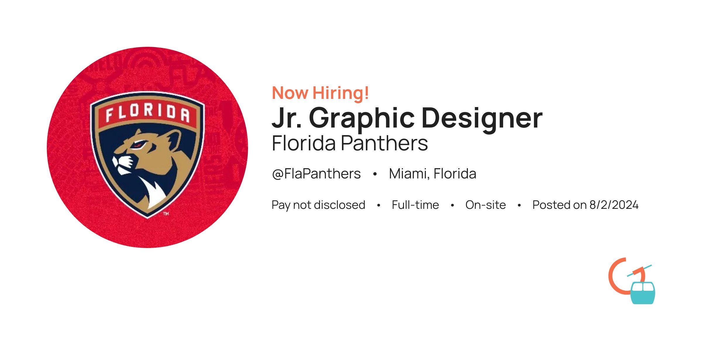 Jr. Graphic Jr. Graphic Designer at Florida Panthers | Gondola