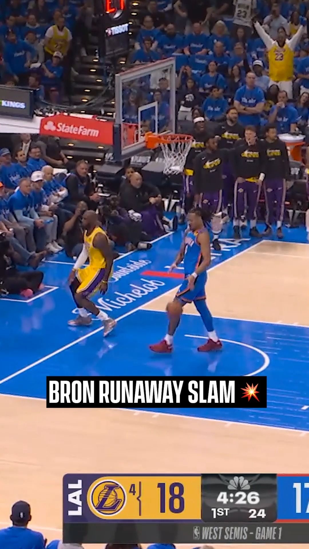 Video post by @losangeleslakers on Facebook