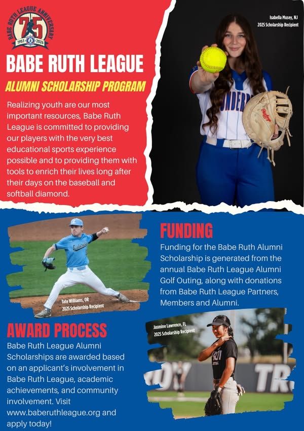 Image post by @BabeRuthLeagueInc on Facebook