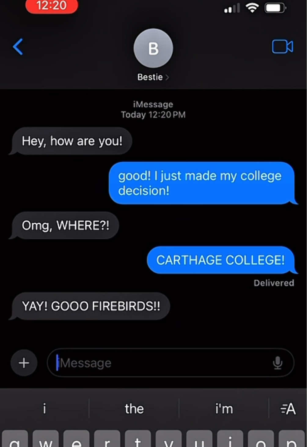 Video post by @carthagecollege on TikTok