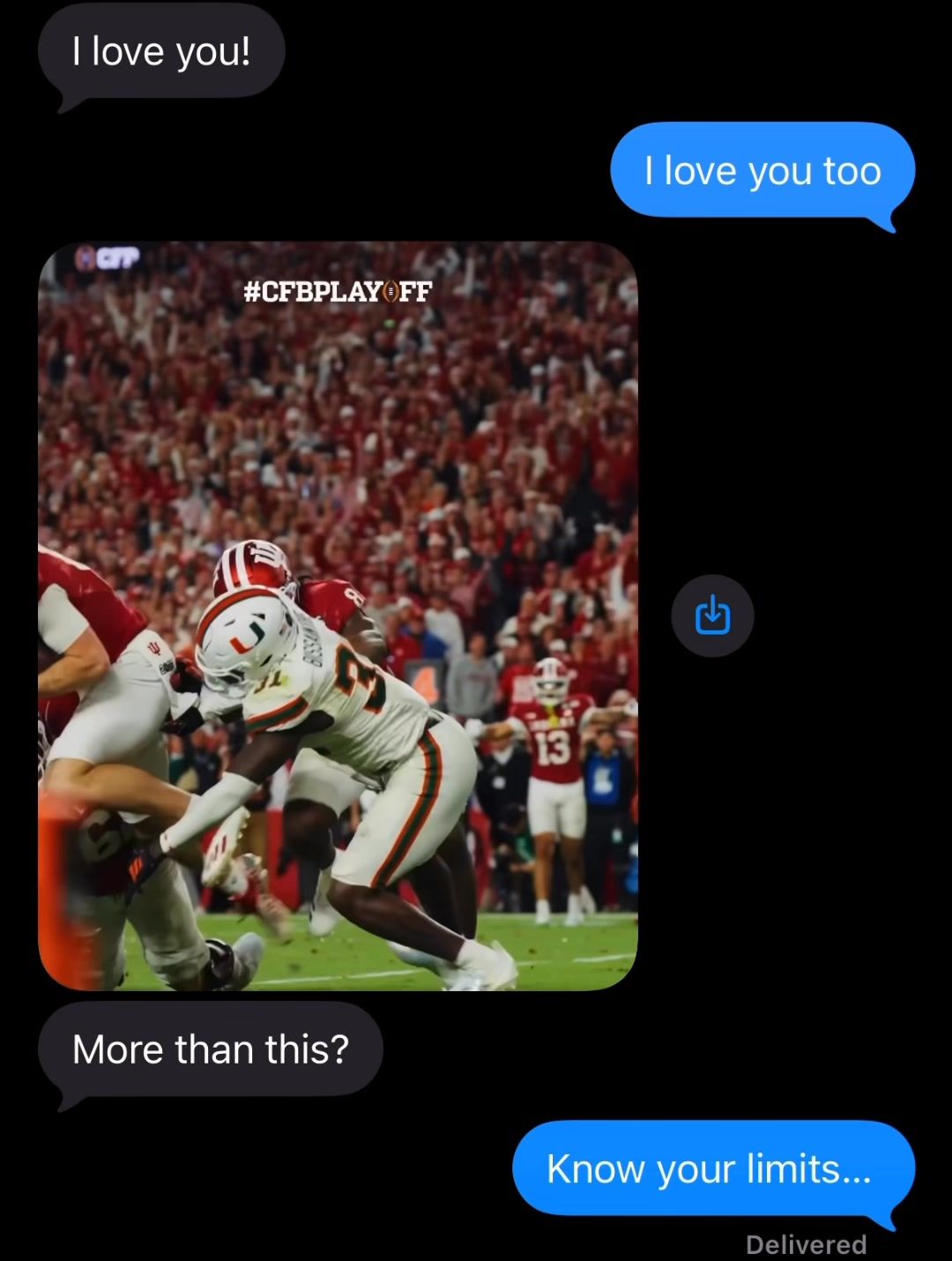 Video post by @College Football Playoff on Facebook