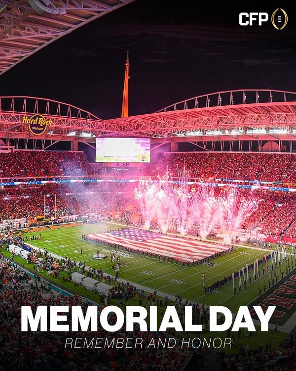Image post by @CollegeFootballPlayoff on Facebook