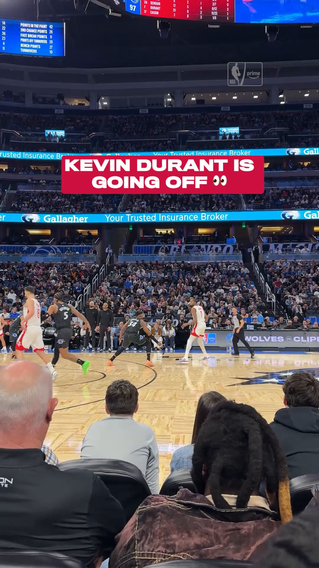 Video post by @nbaonprime on Facebook