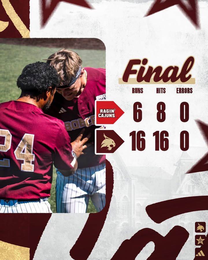 Image post by @txstatebobcats on Facebook