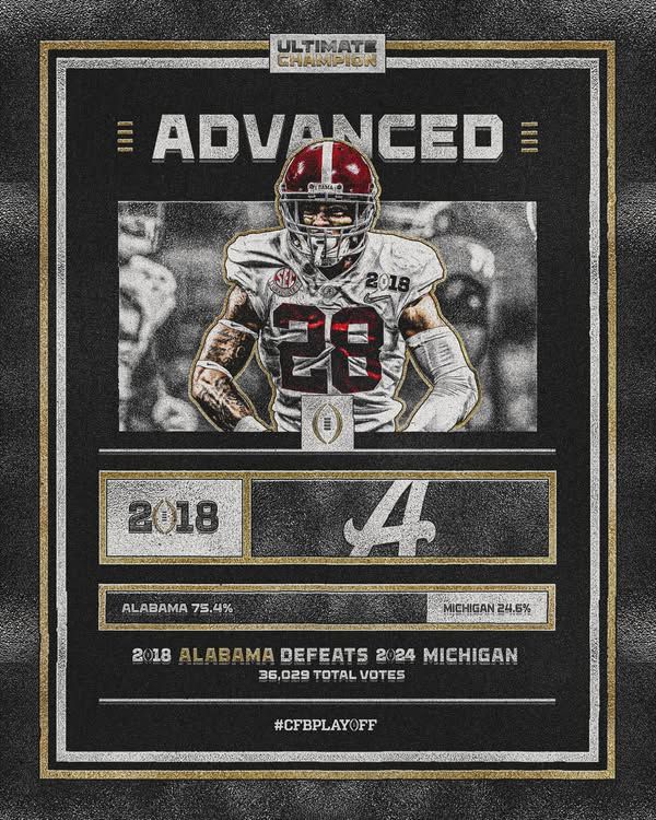 Image post by @CollegeFootballPlayoff on Facebook