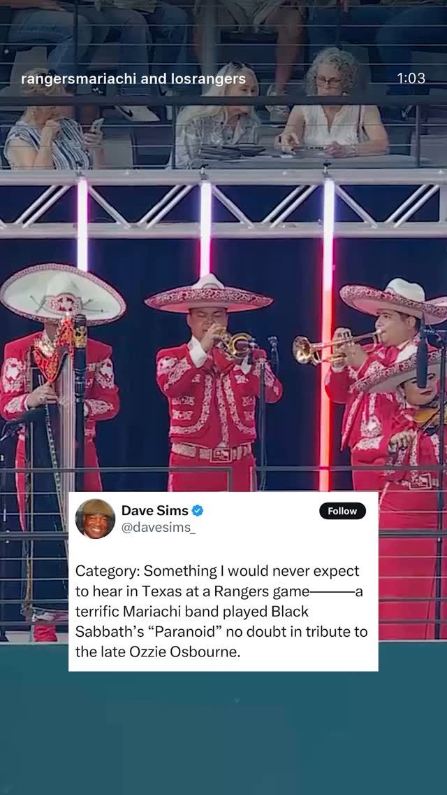 Video post by @rangersdetexas on Facebook