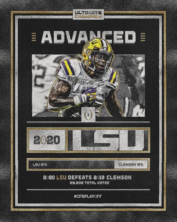Image post by @CollegeFootballPlayoff on Facebook