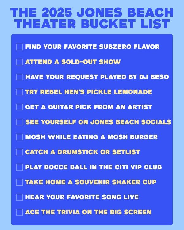 Image post by @JonesBeachTheaterShows on Facebook