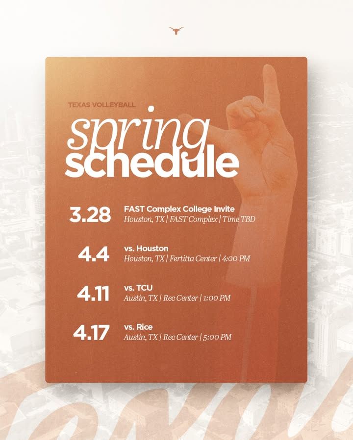 Image post by @TexasLonghornsVolleyball on Facebook