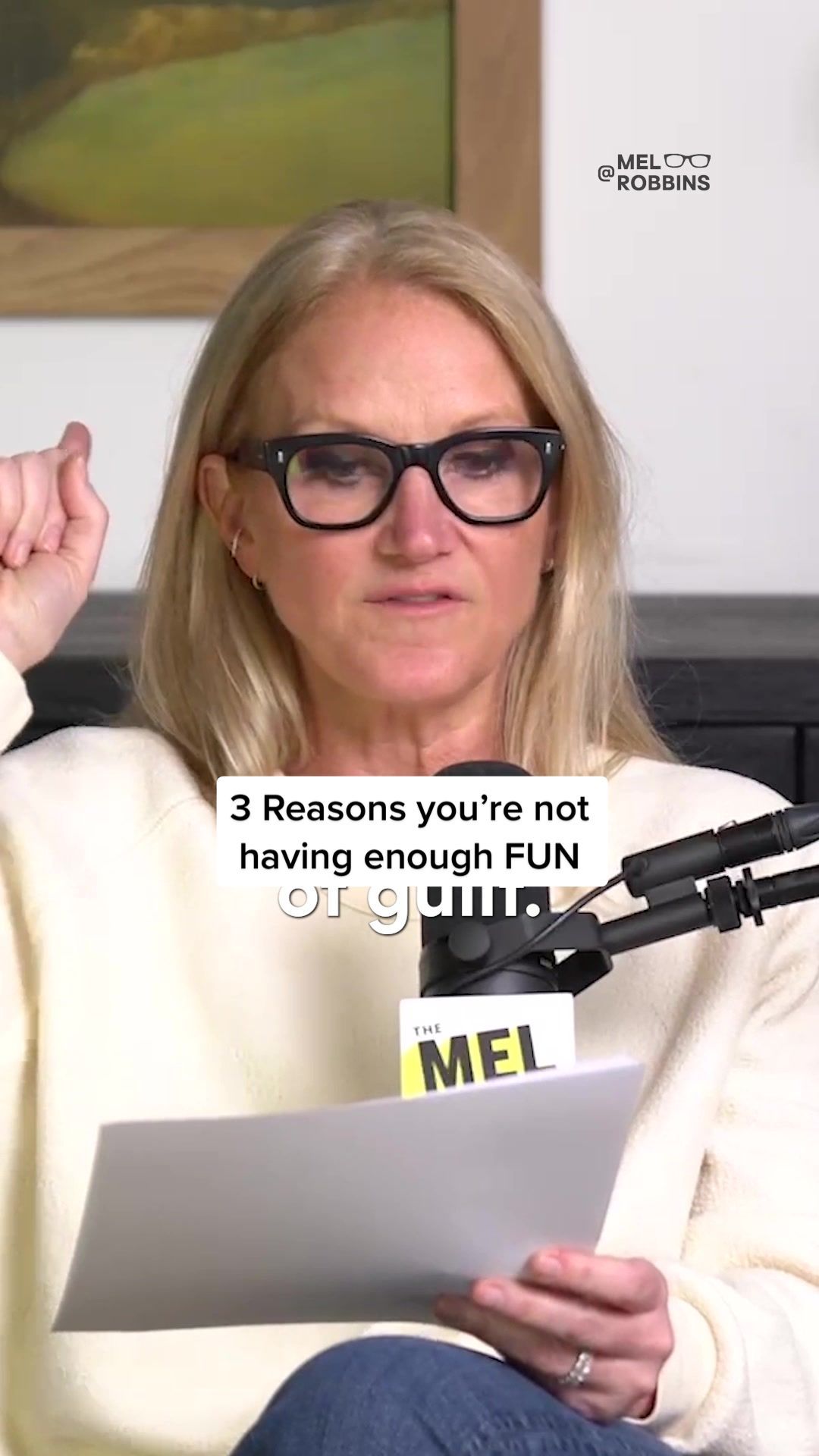 Video post by @melrobbins on TikTok