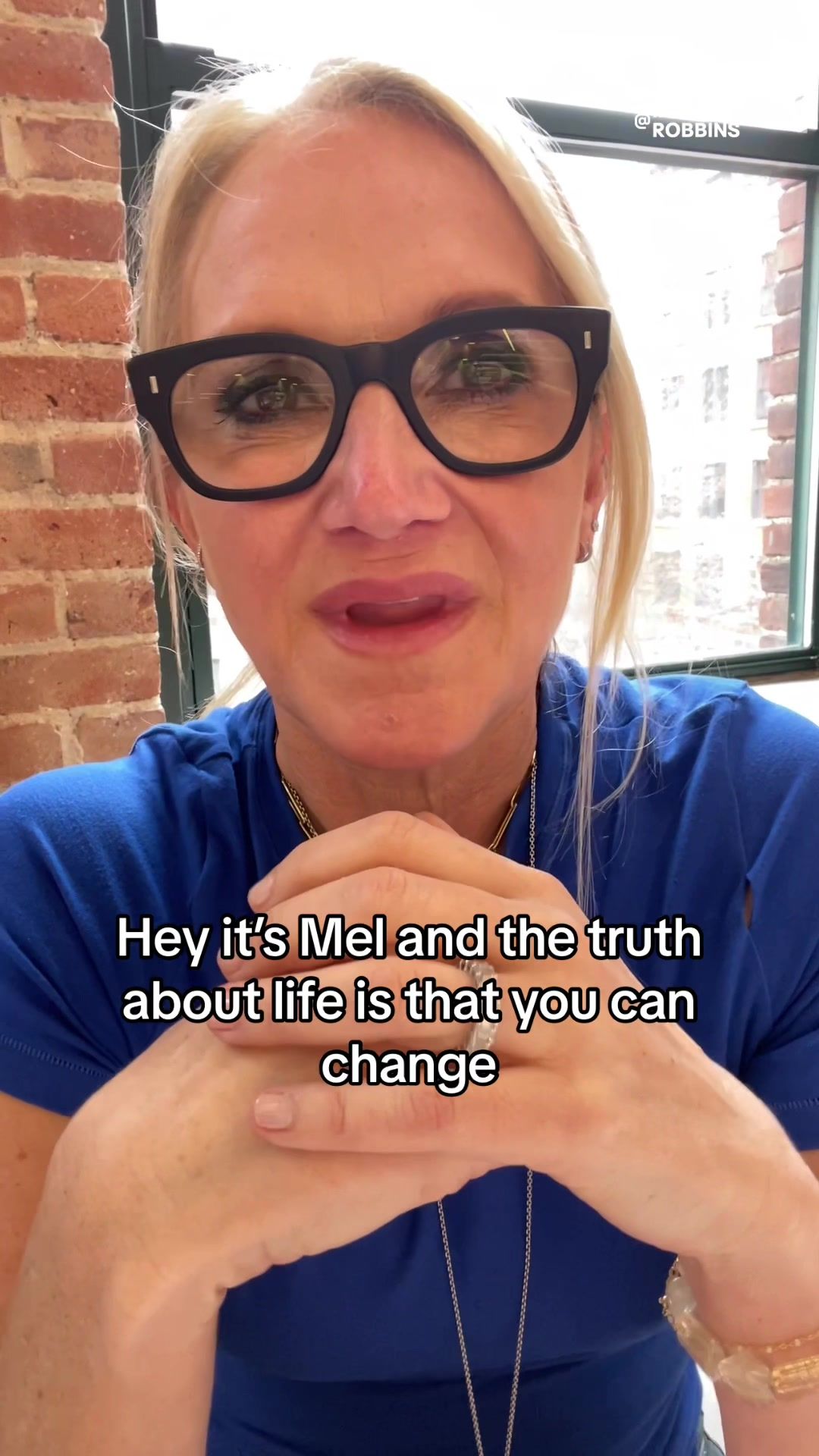 Video post by @melrobbins on TikTok