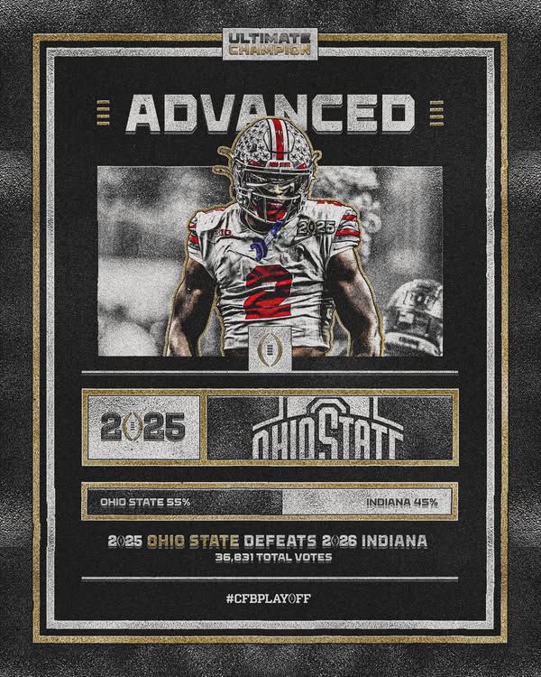 Image post by @CollegeFootballPlayoff on Facebook