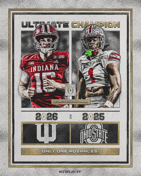 Image post by @CollegeFootballPlayoff on Facebook