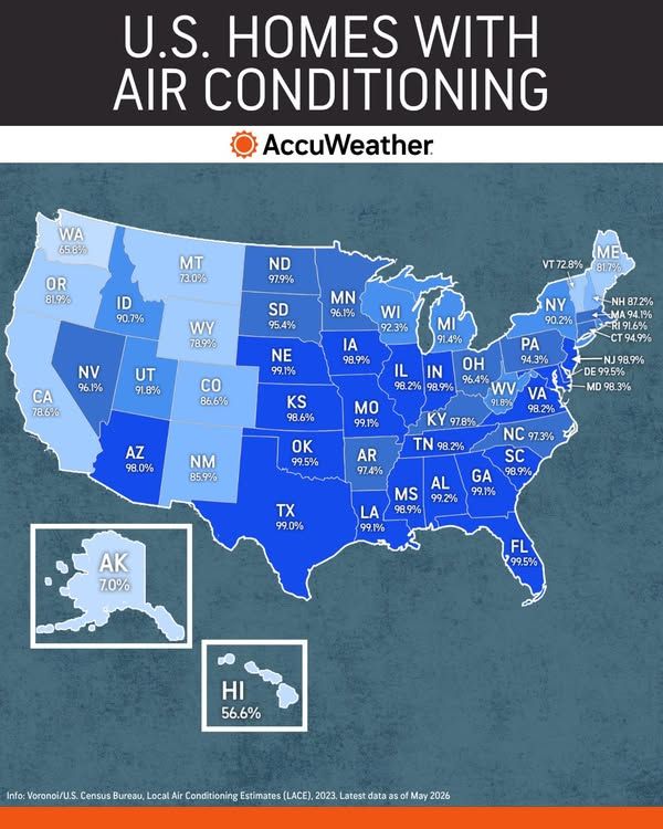 Image post by @AccuWeather on Facebook