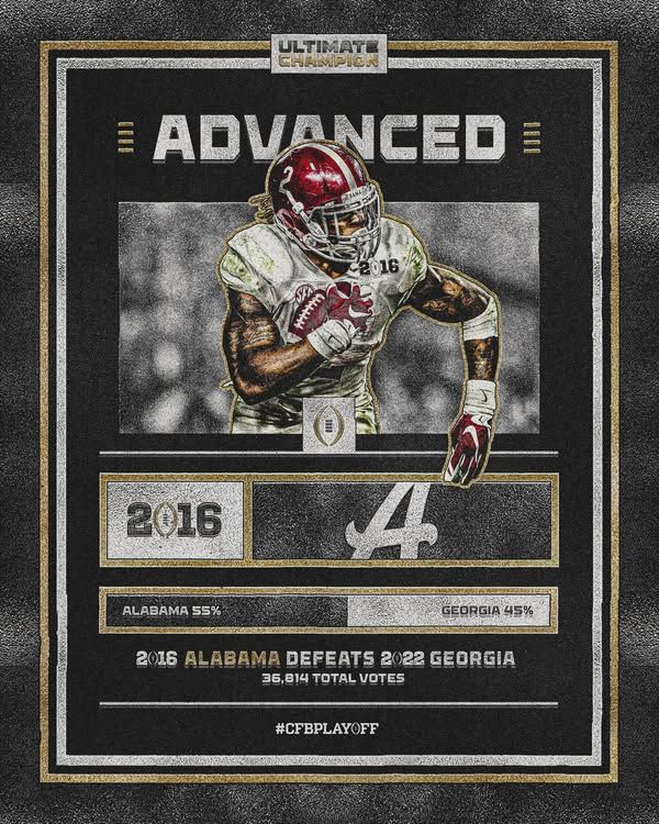 Image post by @CollegeFootballPlayoff on Facebook