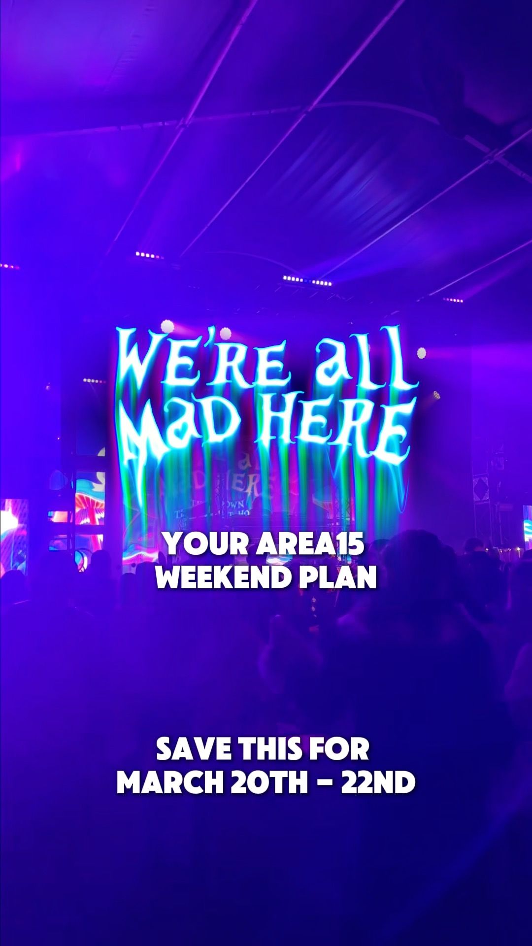 Video post by @AREA15LasVegas on Facebook