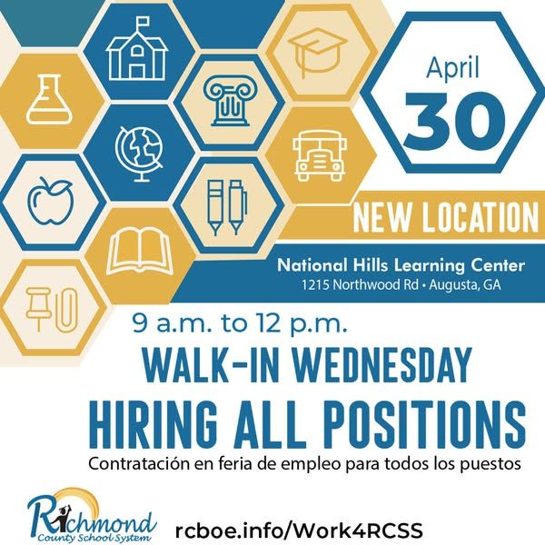 Image post by @RichmondCountySchools on Facebook