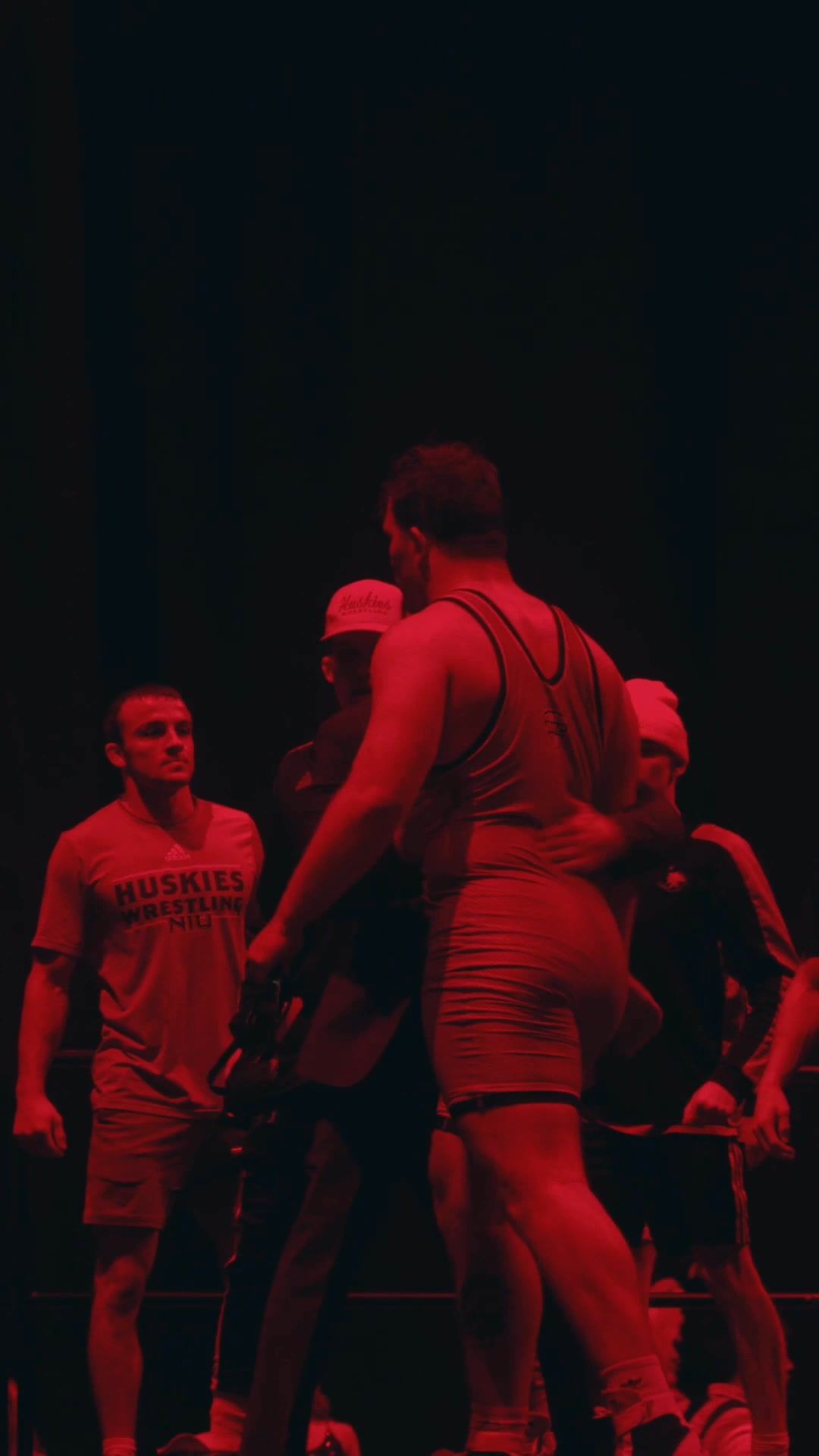 Video post by @NIUWrestling on Facebook