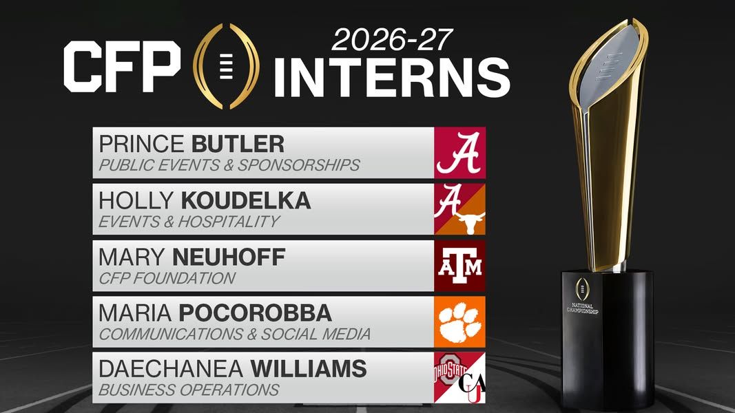 Image post by @CollegeFootballPlayoff on Facebook
