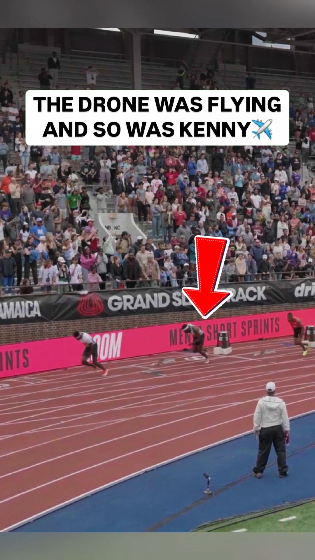 Video post by @grandslamtrack on Facebook