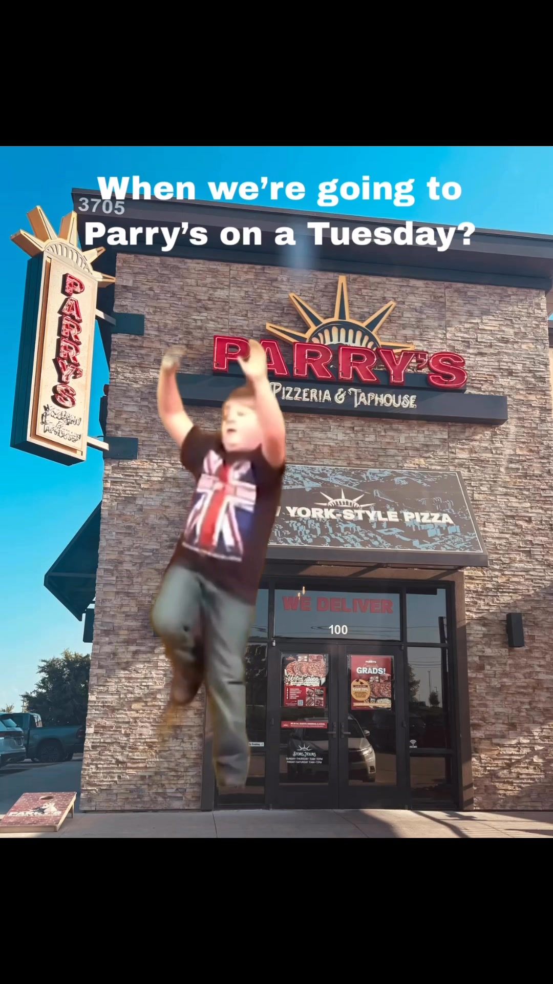 Video post by @parryspizzamckinney on Facebook