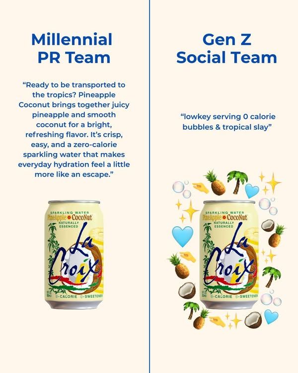 Image post by @LaCroix on Facebook