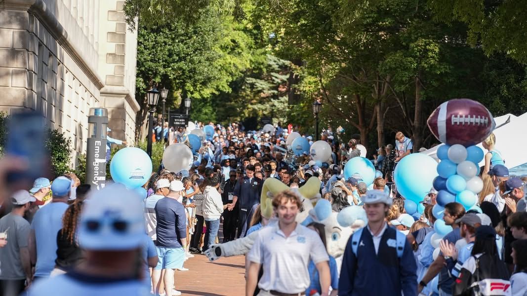 Image post by @TarHeels on Facebook