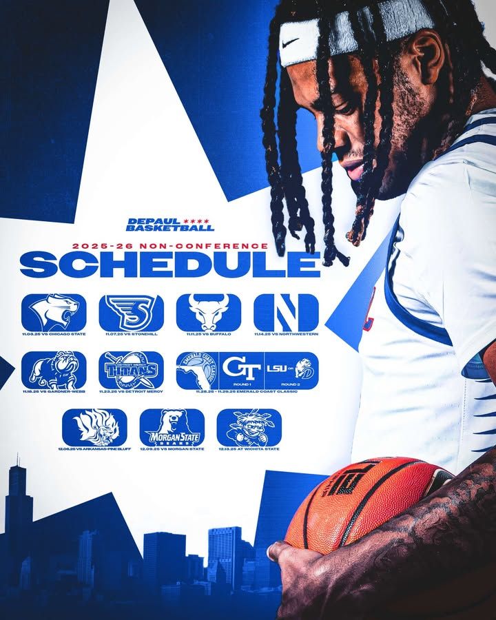 Image post by @depaulmbb on Facebook