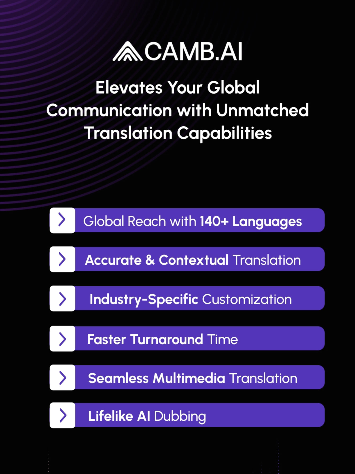 Video post by @camb.ai on TikTok