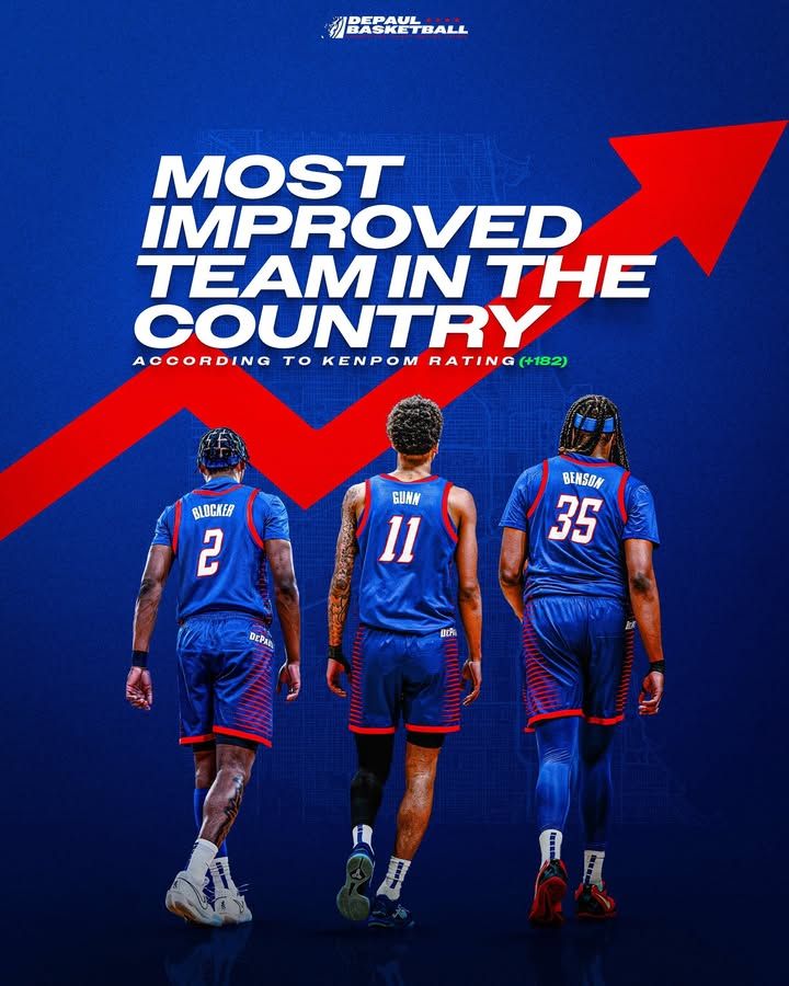 Image post by @depaulmbb on Facebook