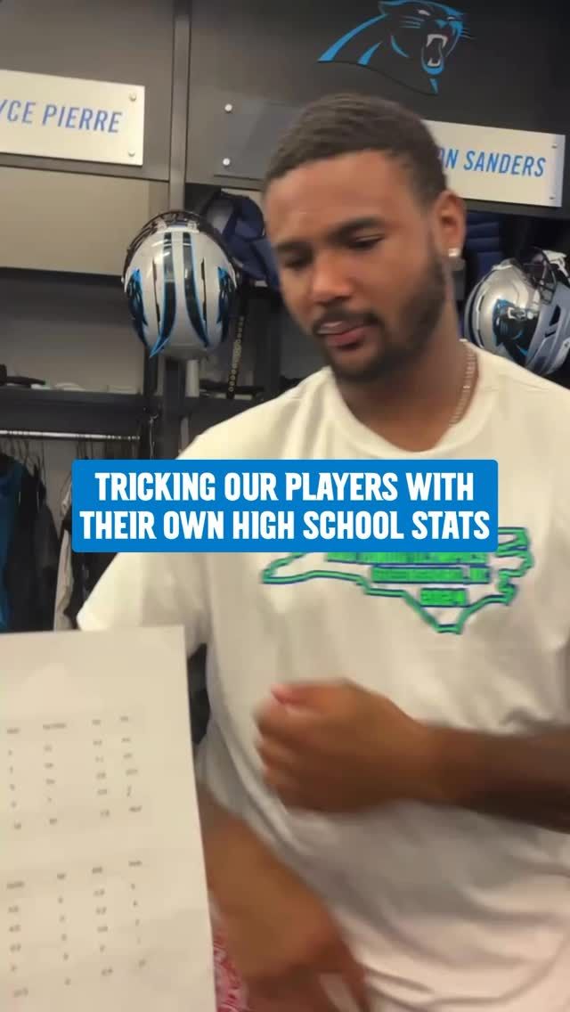 Video post by @CarolinaPanthers on Facebook