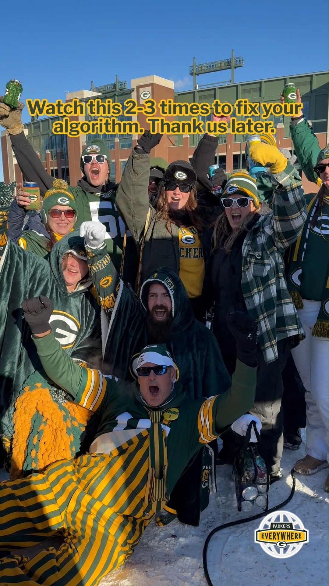 Video post by @packerseverywhere on Facebook