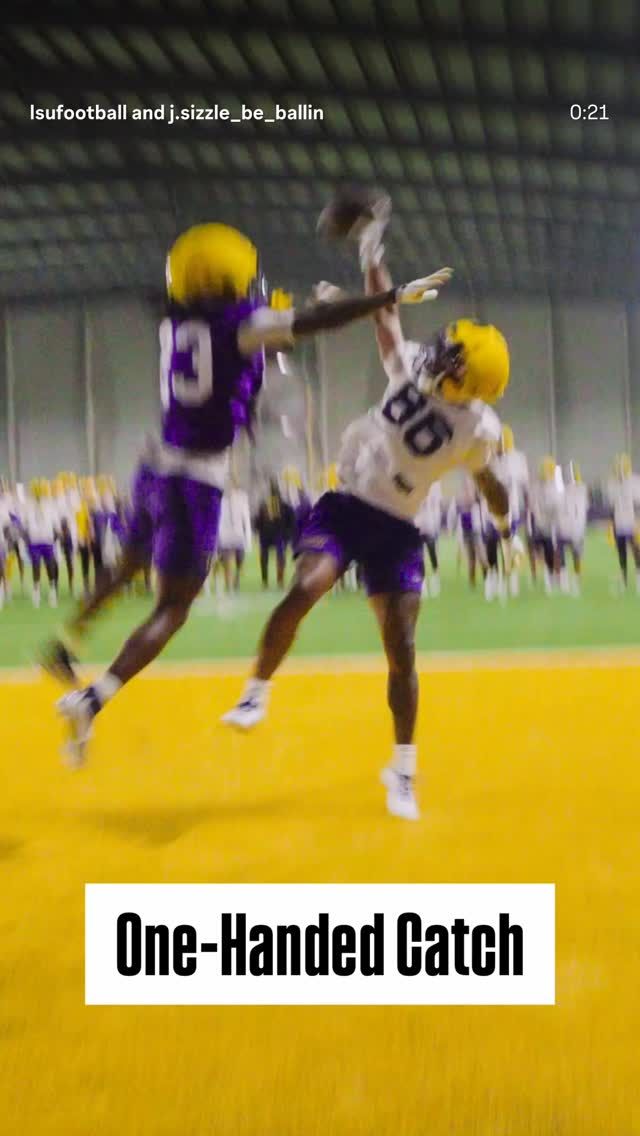 Video post by @lsufootball on Facebook