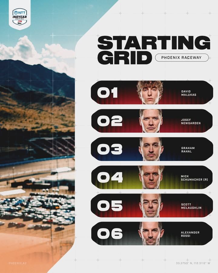 Image post by @INDYCAR on Facebook