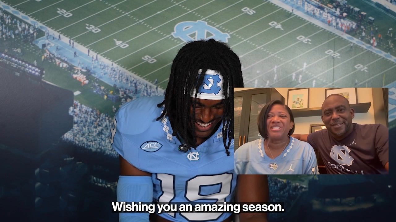 Video post by @TarHeelFootball on Facebook