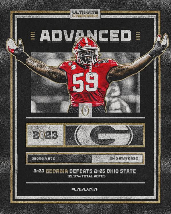 Image post by @CollegeFootballPlayoff on Facebook