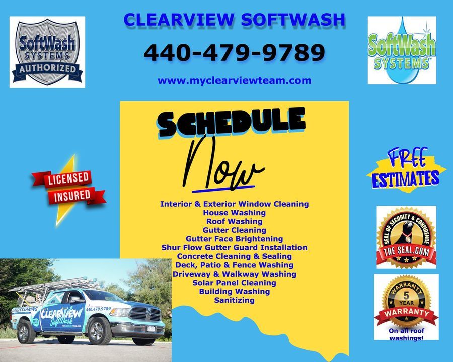 Image post by @clearviewsoftwash.oh on Facebook