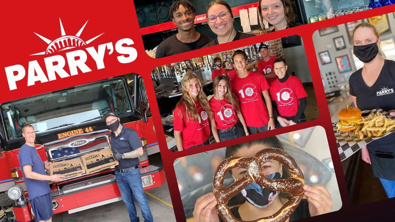 Image post by @ParrysPizzaEnglewood on Facebook