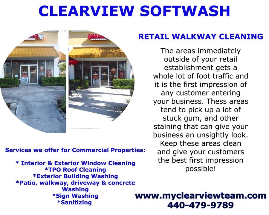 Image post by @clearviewsoftwash.oh on Facebook