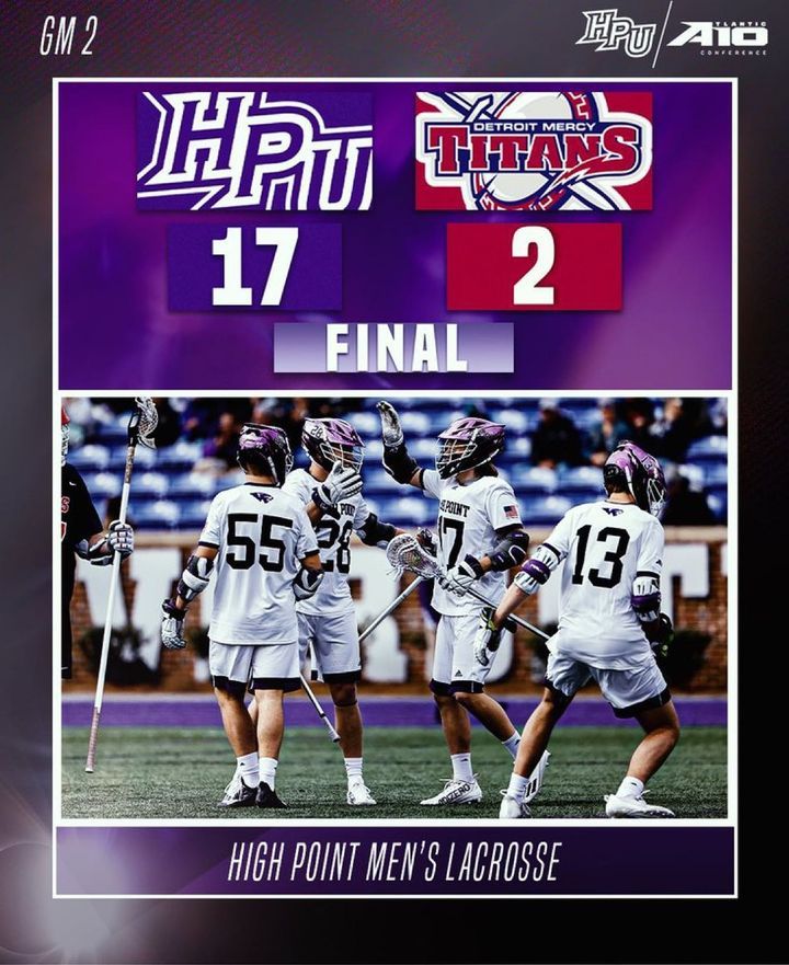 Image post by @hpumenslacrosse on Facebook