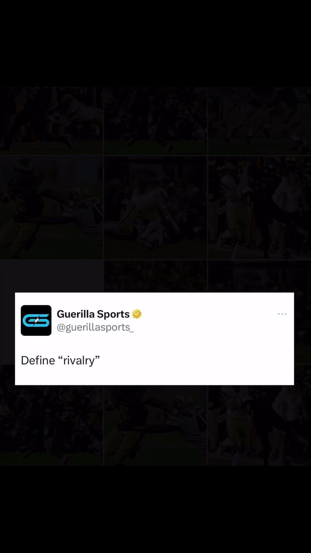 Video post by @Guerilla-Sports on Facebook