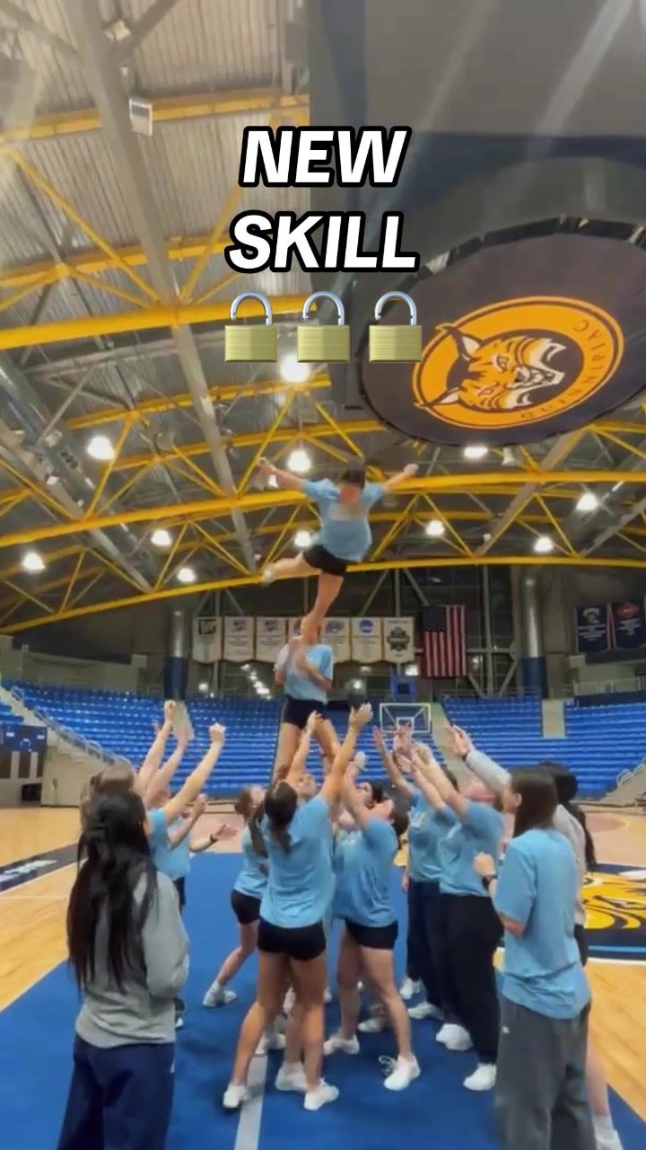 Video post by @quinnipiac_cheer on TikTok