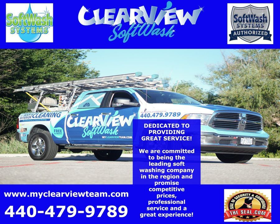 Image post by @clearviewsoftwash.oh on Facebook