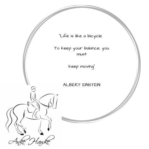 Image post by @ankehawkebalanceddressage on Facebook