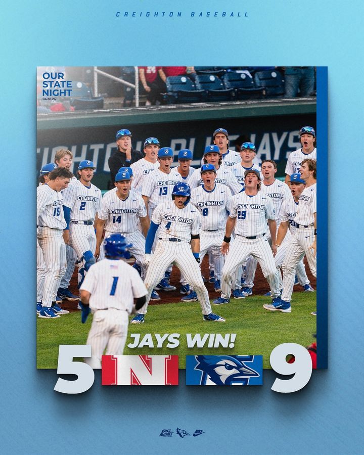 Image post by @CreightonBaseball on Facebook