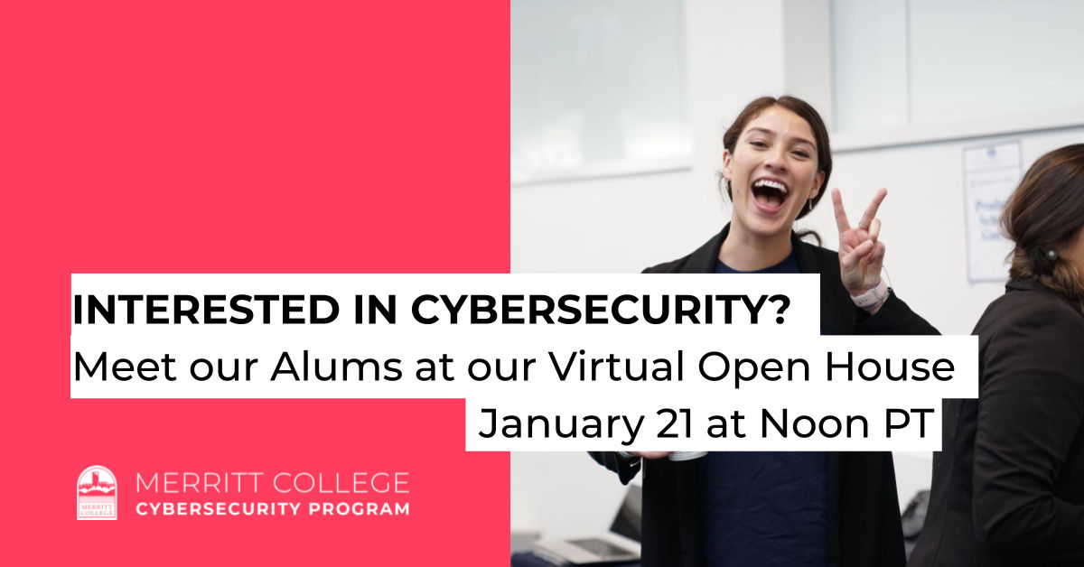 Image post by @MerrittCollegeCyberProgram on Facebook