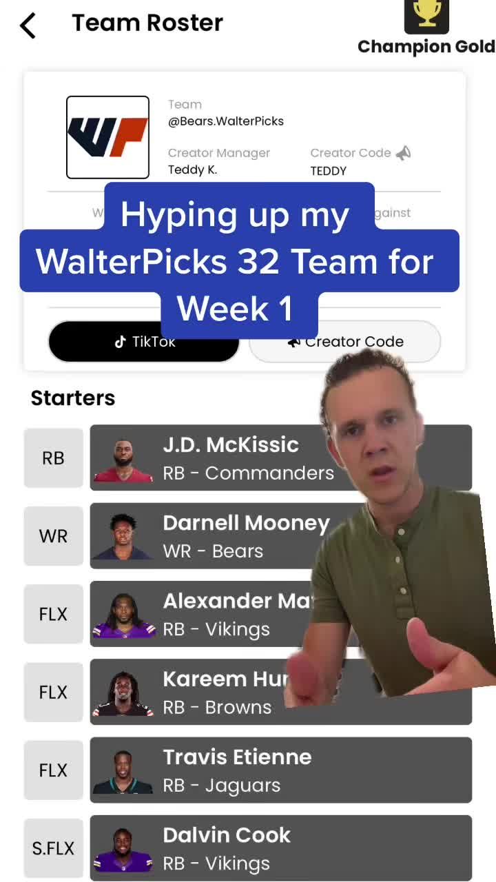 Video post by @bears.walterpicks on TikTok