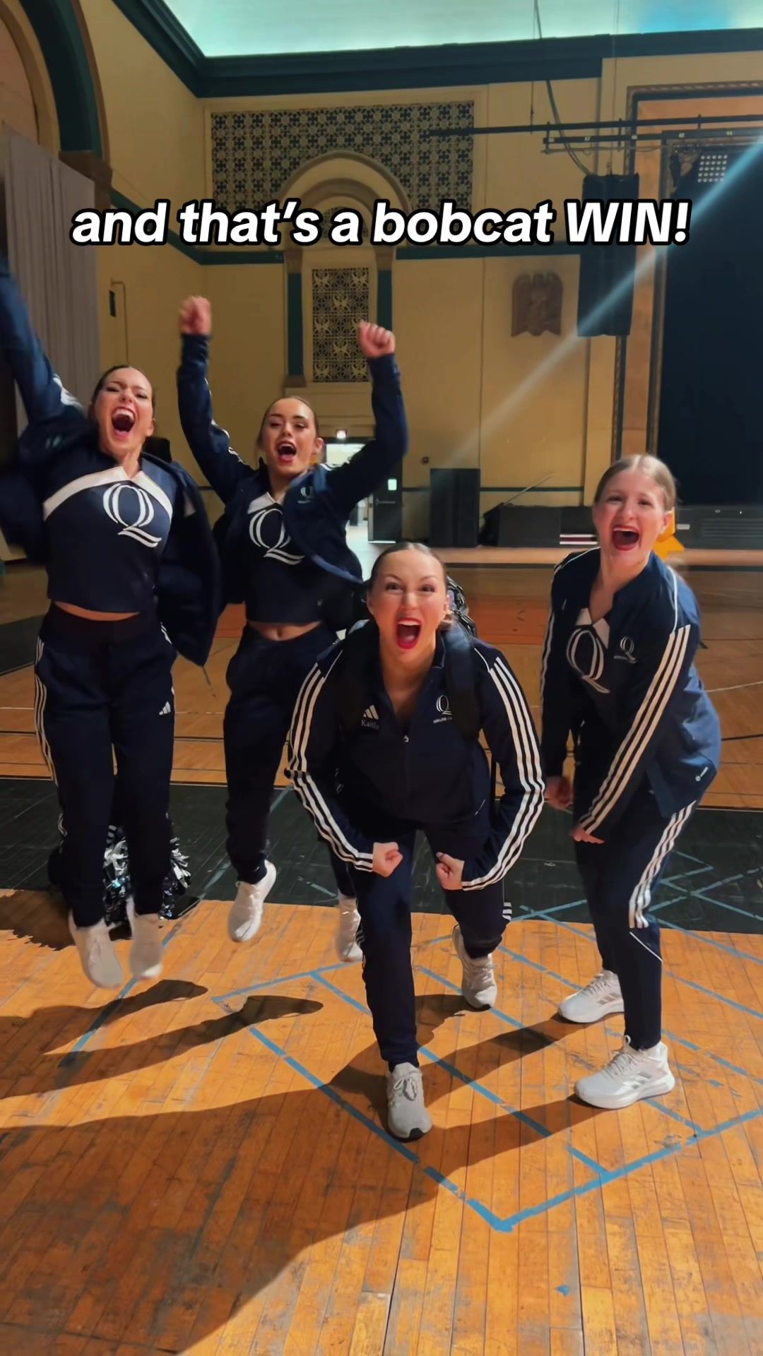Video post by @quinnipiac_cheer on TikTok