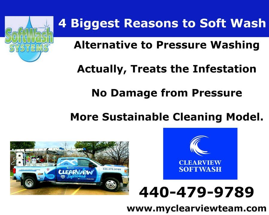 Image post by @clearviewsoftwash.oh on Facebook