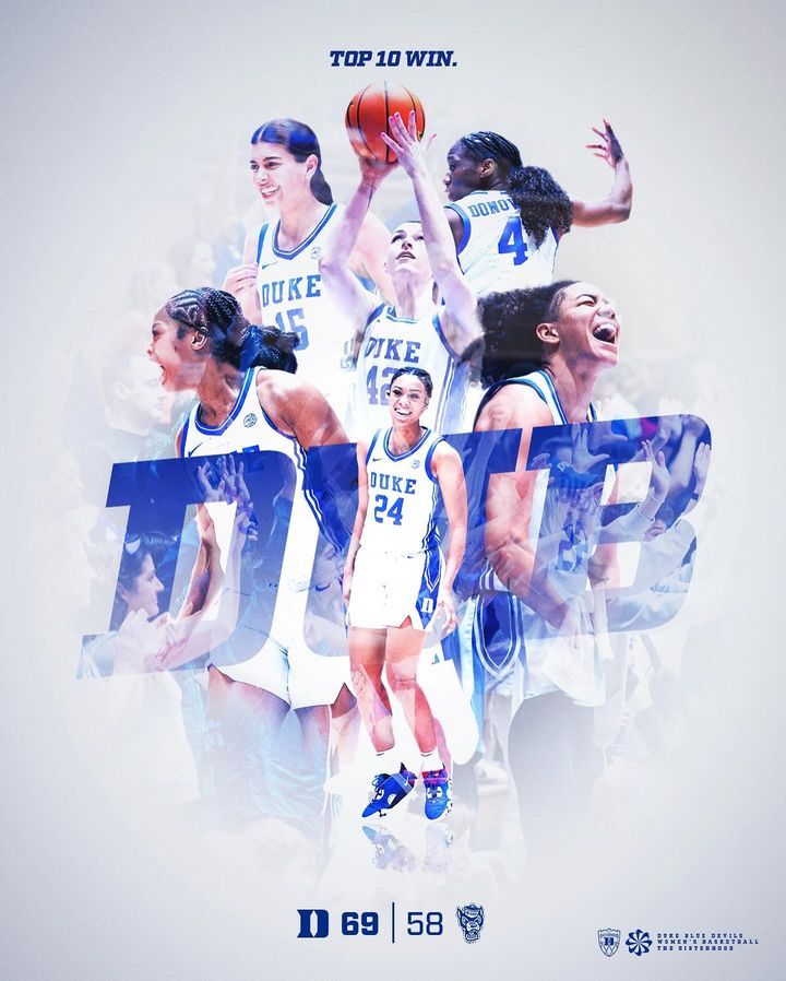 Image post by @DukeWBB on Facebook